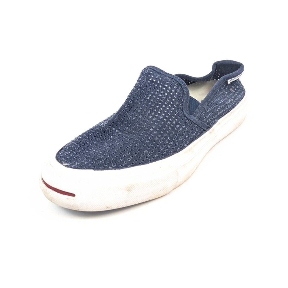 Converse Jack Purcell Sneakers 6.5 Blue Slip On Perforated Casual